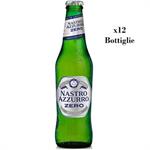 Birra Nastro Azzurro Analcolica ZERO Cl.33 [CASSA] x12 Bt