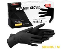 * New Med Guanti Nitrile Neri Mis.(M) Pz.100