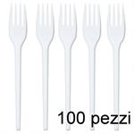 Fbm Forchette Di Plastica Bianche Pz.100
