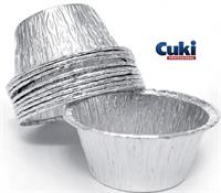 Vaschette Alluminio Per Budino Cuki Pz.100