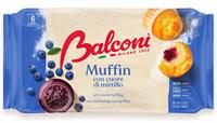 Balconi Muffin Con Cuore Di Mirtillo Pz.6 Gr.240