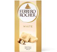Ferrero Rocher Tavoletta Cioccolato Bianco Con Nocciole Gr.90
