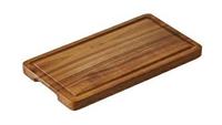 Leone Tagliere In Acacia Con Scanalatura 32,5 x 21,5 x 2cm
