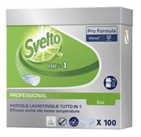Svelto Lavastoviglie Eco Tablets Professionali Tutto in 1 Pz.100