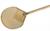 Gimetal Pala Per Pizza Tonda Forata In Alluminio Gold Cm.33x150