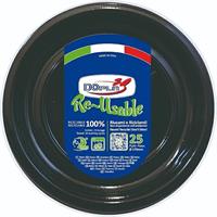 Dopla Piatti Frutta&Dessert Neri Pz.25