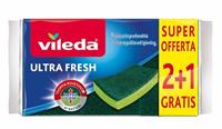 Vileda Spugne Abrasive Vileda Piatta Ultra Fresh Pz.2+1