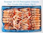 Scampi 10-15 Porcupine Irlanda Per Crudo 0% Glass. Kg.3